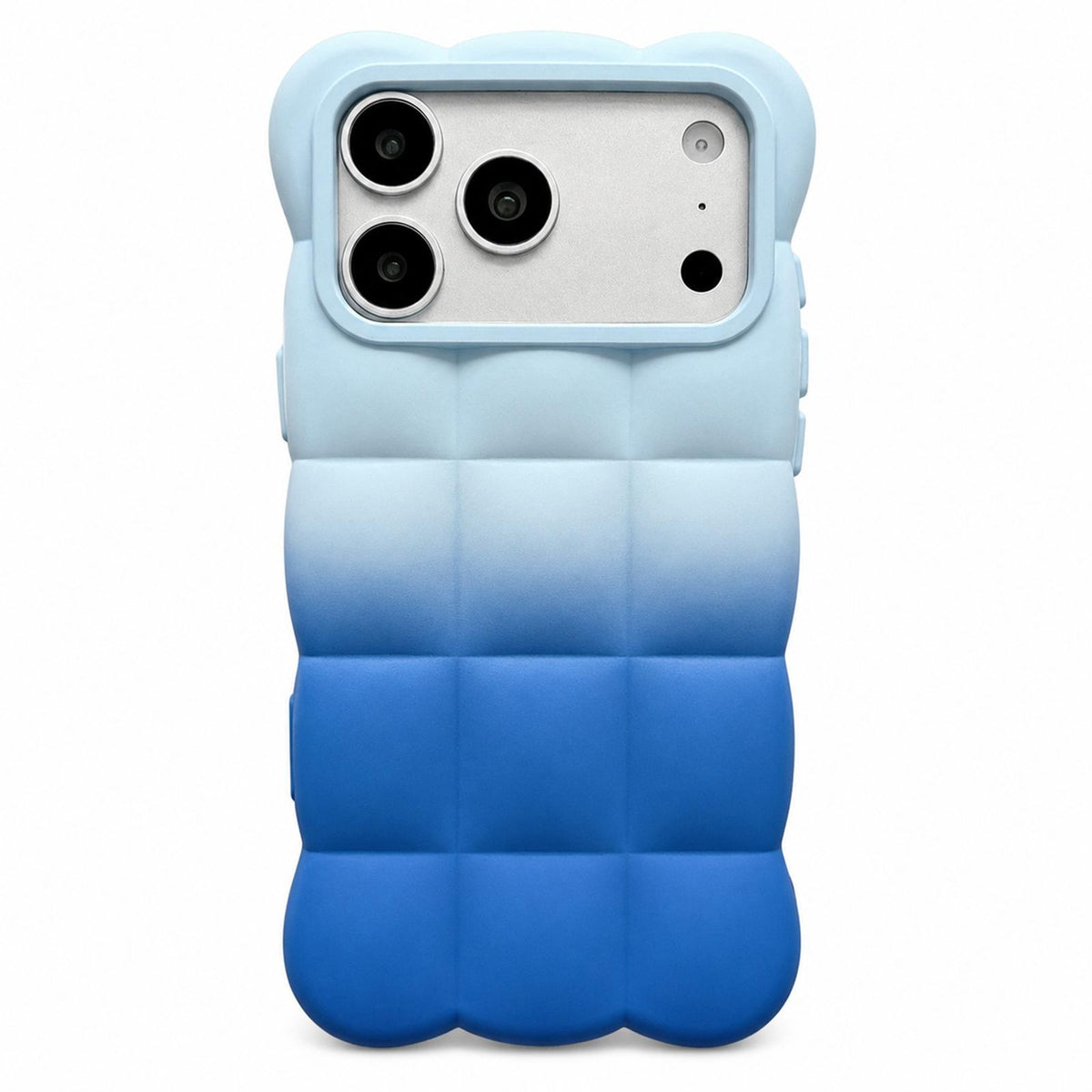 Compatible with iPhone 18 Pro Gradient Cloud Square TPU Phone Case - Glaciers Oceans