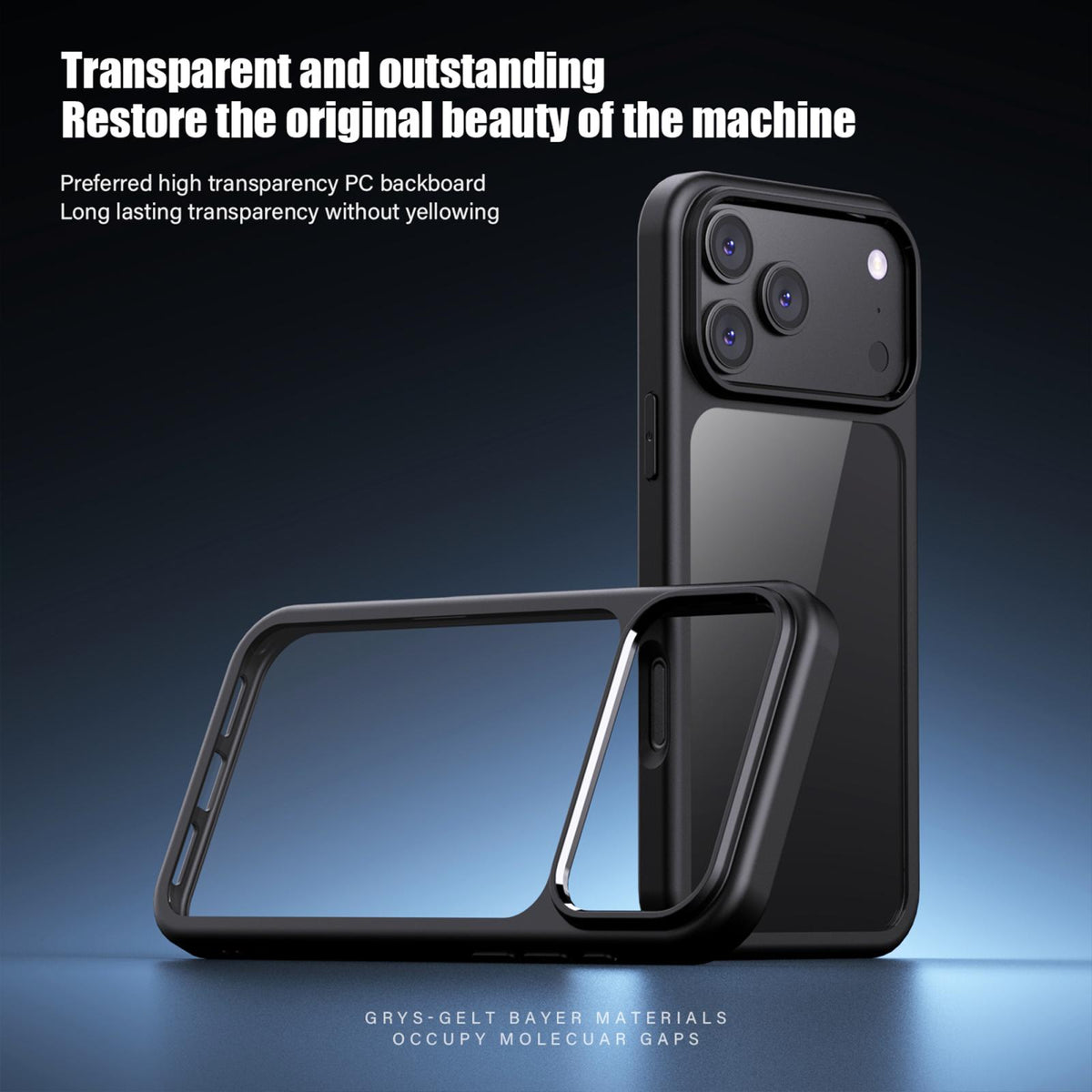 Compatible with iPhone 18 Pro Max iPAKY Bright Color Series Shockproof PC+TPU Phone Case - Wine Red