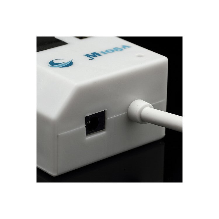 4 Port Hi-Speed USB 2.0 HUB w/ ON/OFF Switch for Laptop PC - White