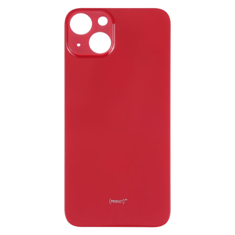 Easy Replacement Big Camera Hole Glass Back Battery Cover for iPhone 13(Red)