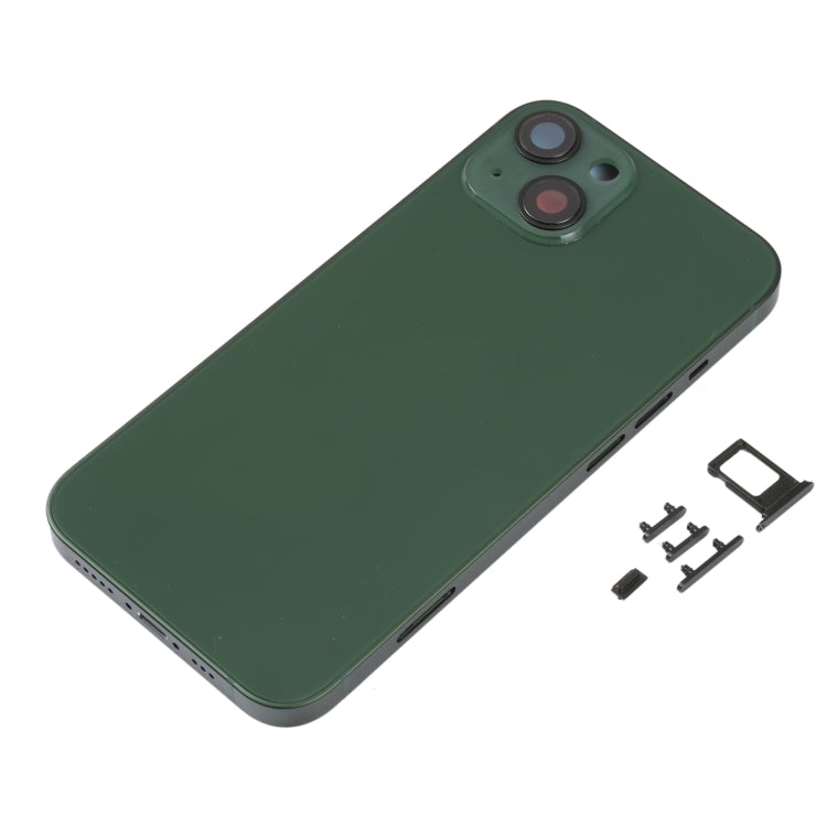 Back Housing Cover with SIM Card Tray & Side Keys & Camera Lens for iPhone 13(Green)