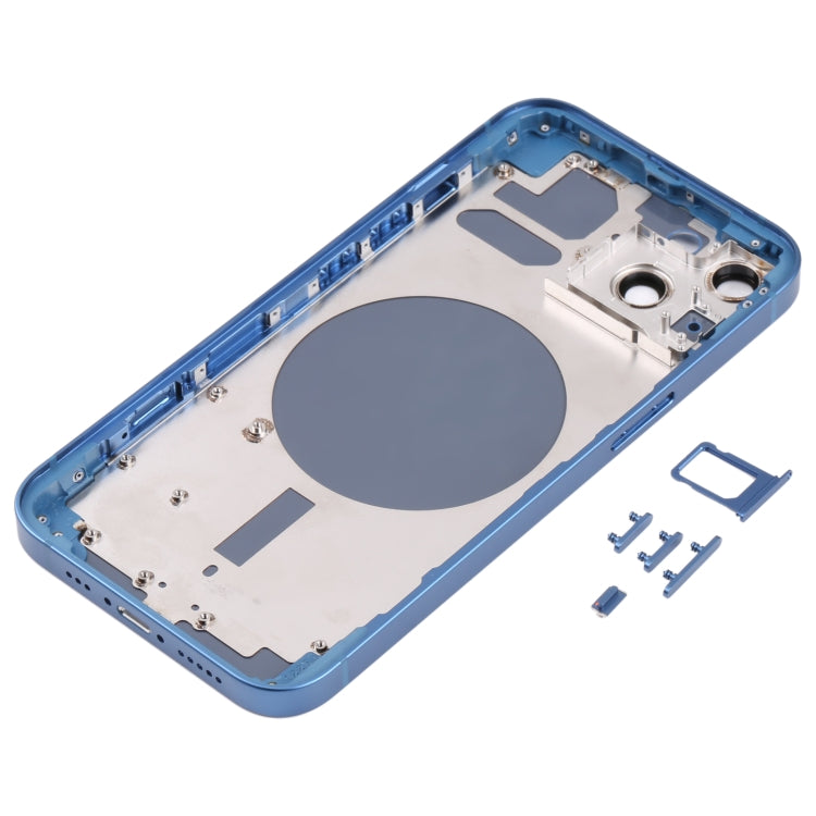 Back Housing Cover with SIM Card Tray & Side Keys & Camera Lens for iPhone 13(Blue)