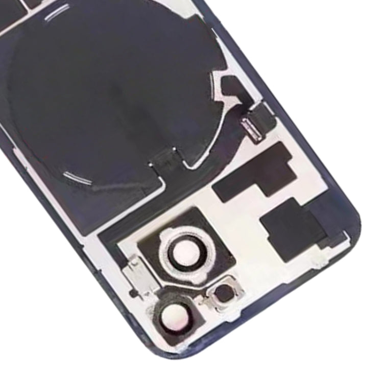 For iPhone 15 Glass Battery Back Cover with Flash Bracket + Wireless Charging Module(Green)