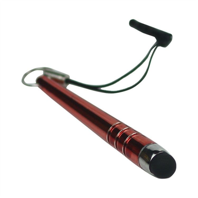 3.5mm Plug Premium Capacitive Stylus Touch Pen for iPhone 4S 4 5 5s 5c / The New iPad / HTC - Red