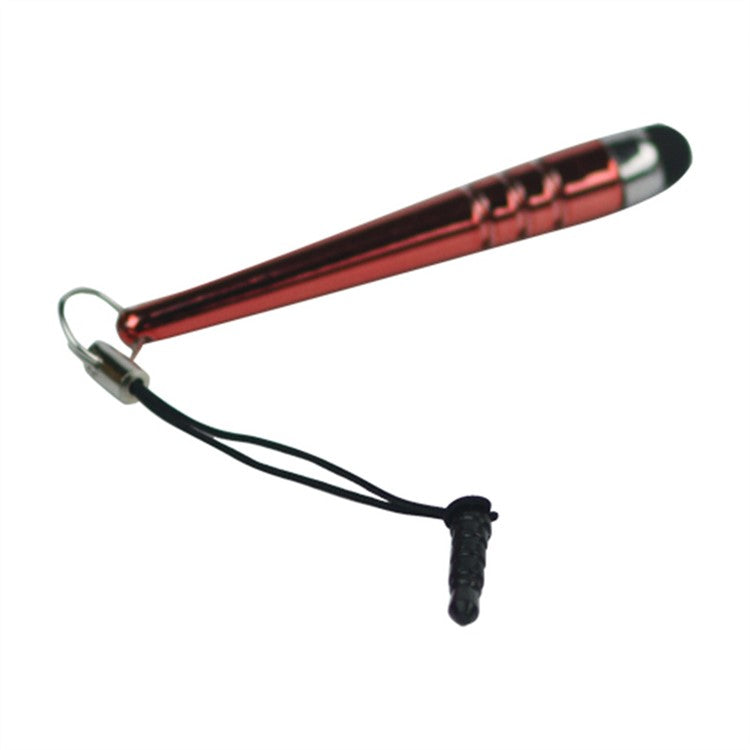 3.5mm Plug Premium Capacitive Stylus Touch Pen for iPhone 4S 4 5 5s 5c / The New iPad / HTC - Red