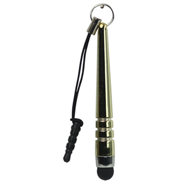 3.5mm Plug Premium Capacitive Stylus Touch Pen for iPhone 4S 4 5 5s 5c / The New iPad / HTC - Gold Color