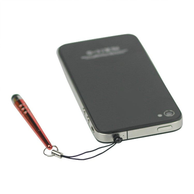 3.5mm Plug Premium Capacitive Stylus Touch Pen for iPhone 4S 4 5 5s 5c / The New iPad / HTC - Gold Color