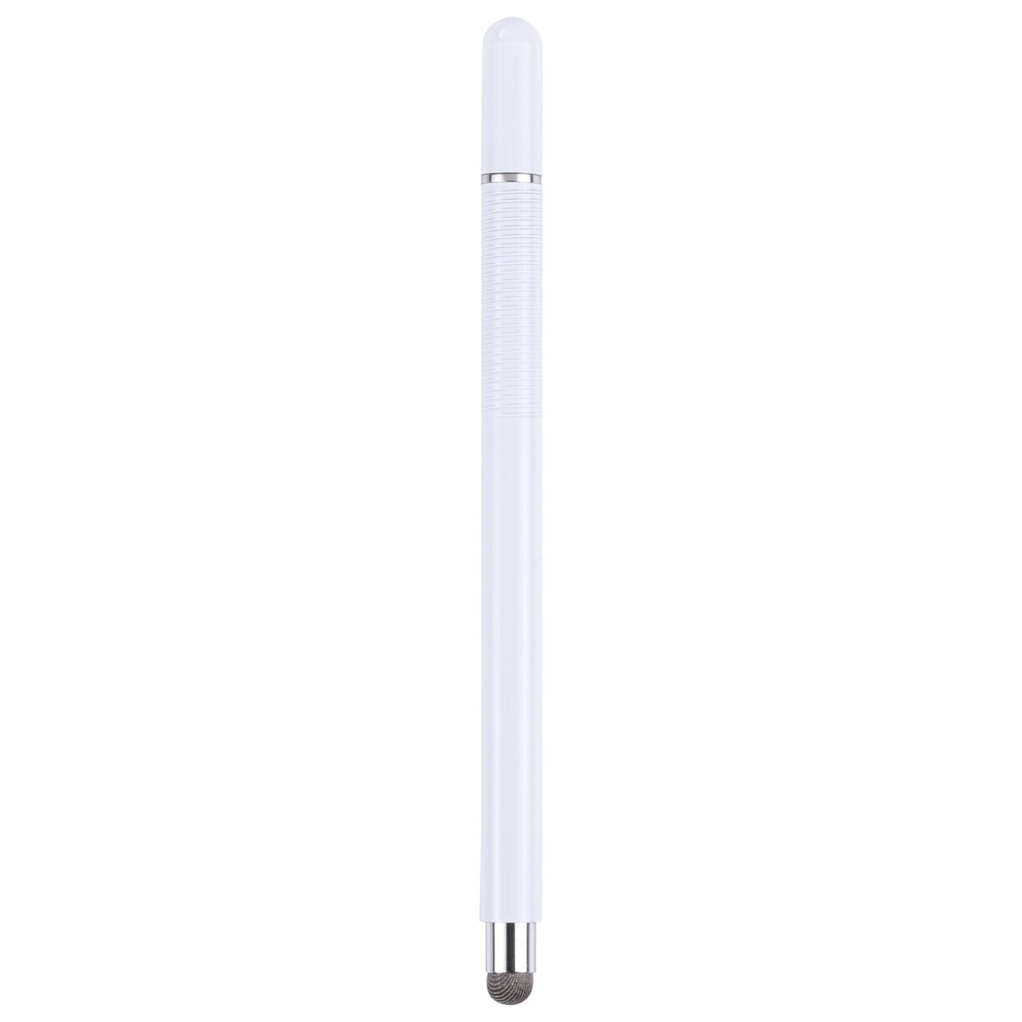 361 2 in 1 Universal Silicone Disc Nib Stylus Pen with Mobile Phone Writing Pen & Magnetic Cap(White)