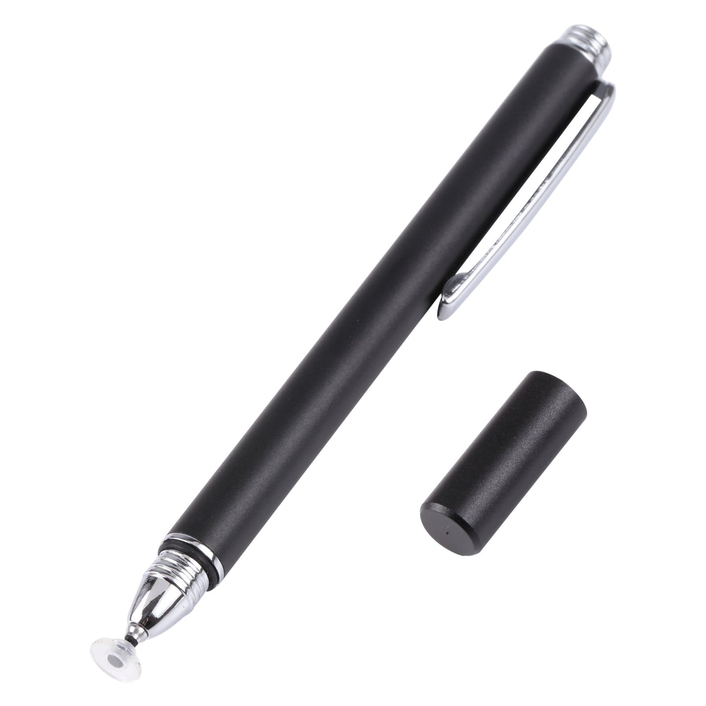 Universal Silicone Disc Nib Capacitive Stylus Pen (Black)