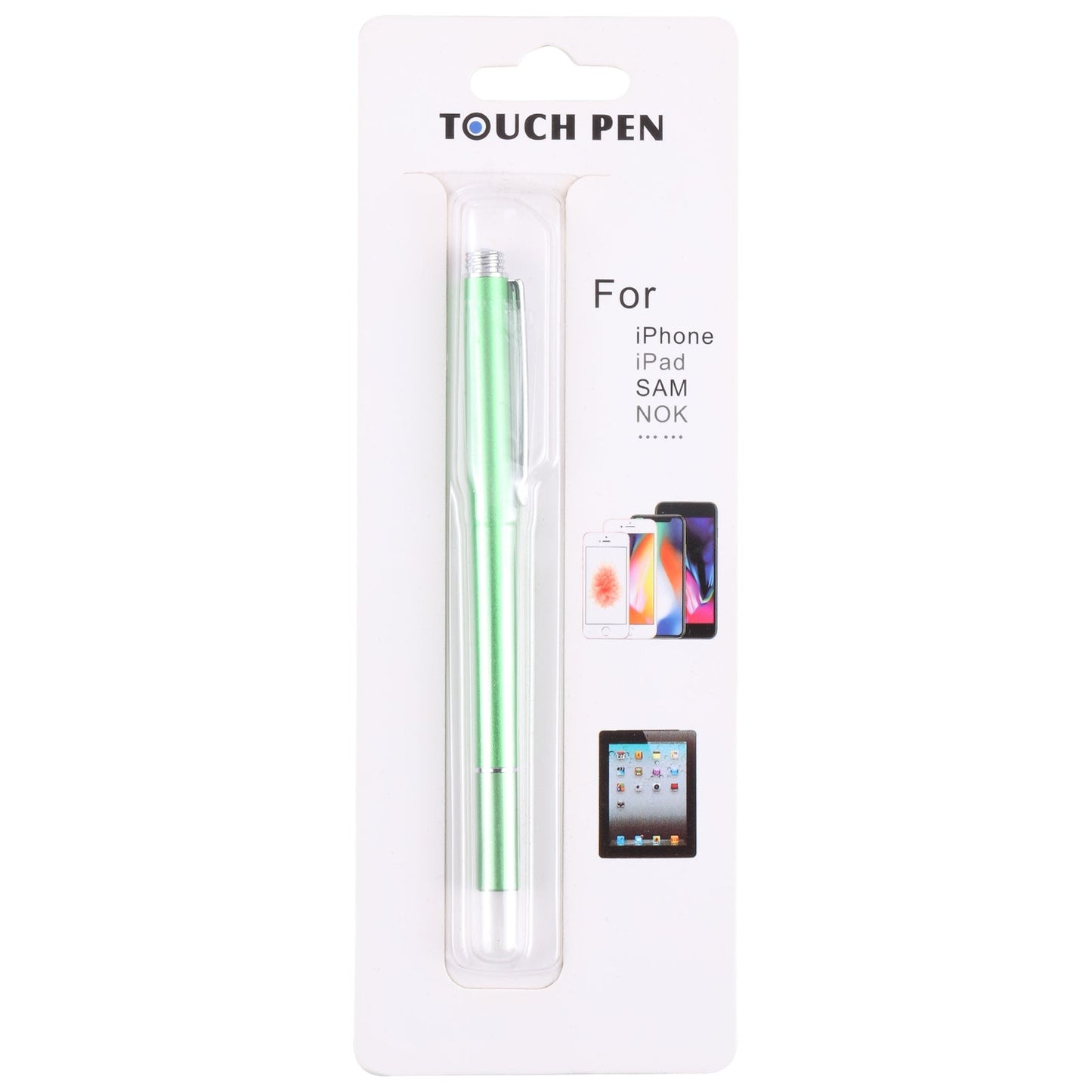 Universal Silicone Disc Nib Capacitive Stylus Pen (Green)