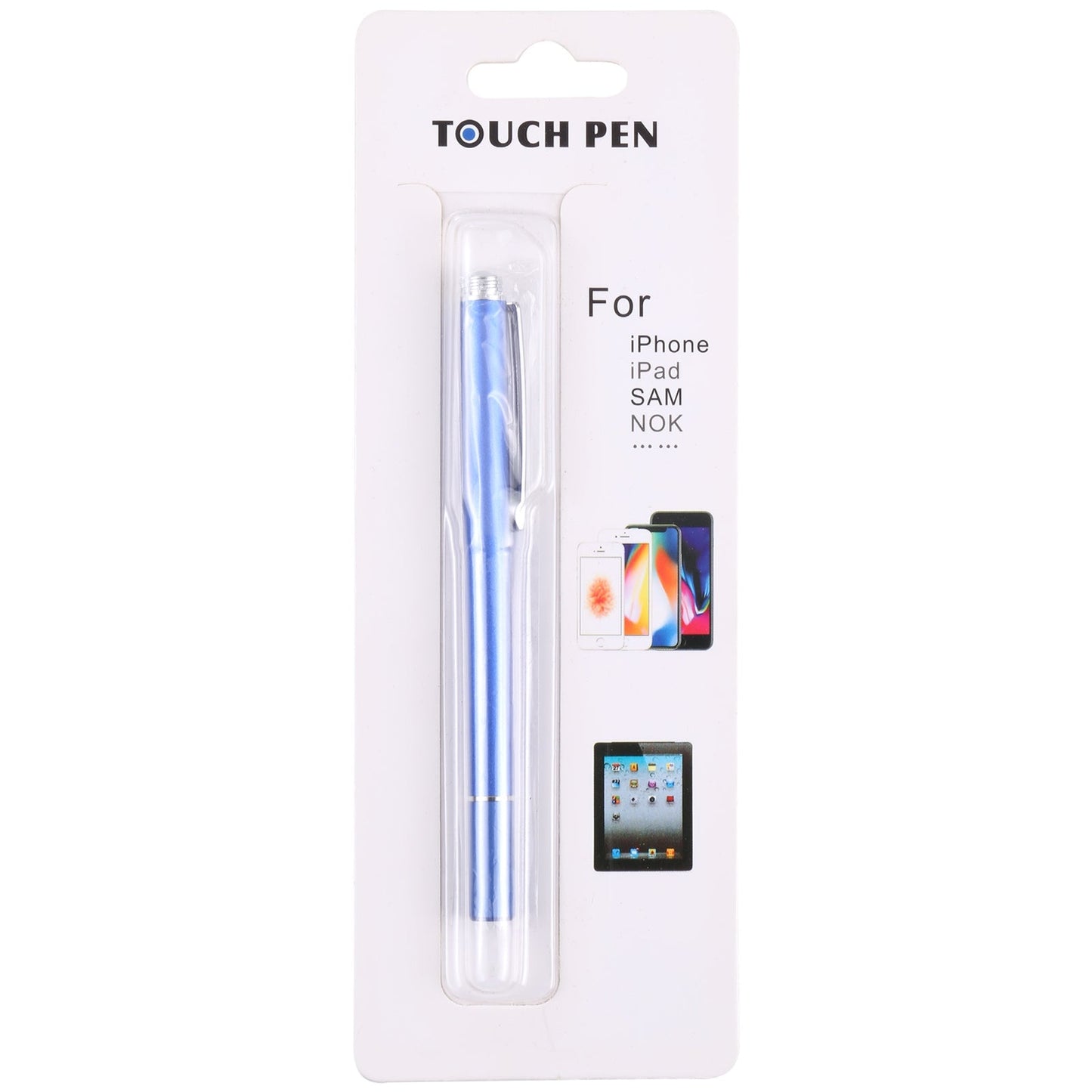 Universal Silicone Disc Nib Capacitive Stylus Pen (Blue)