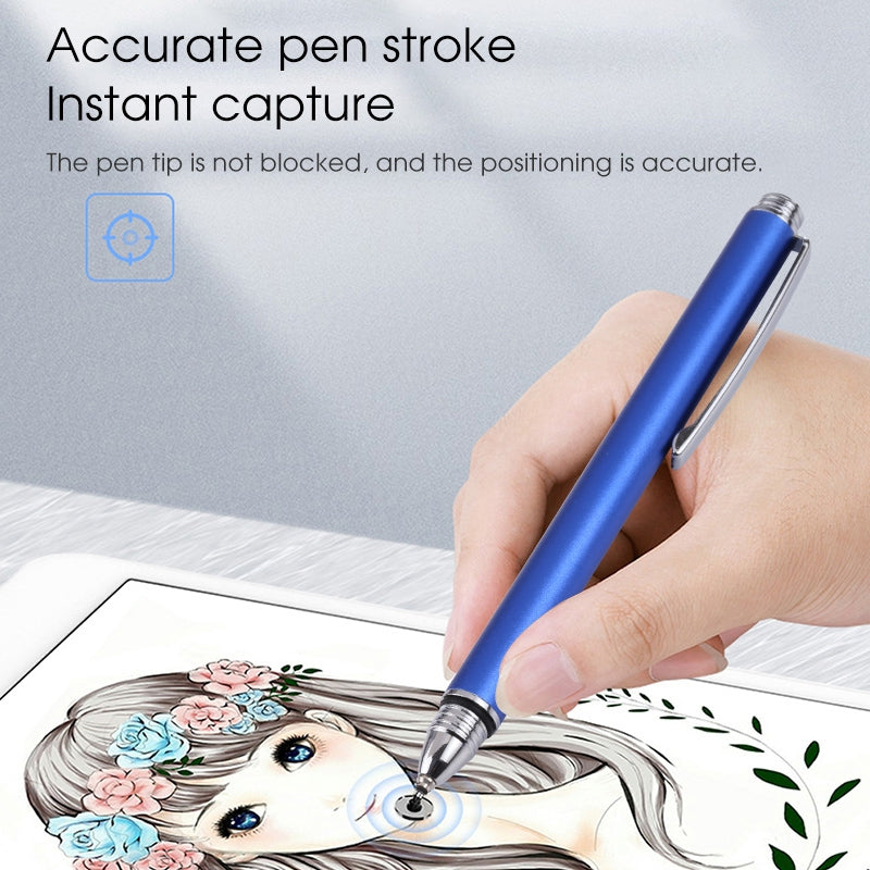 Universal Silicone Disc Nib Capacitive Stylus Pen (Blue)