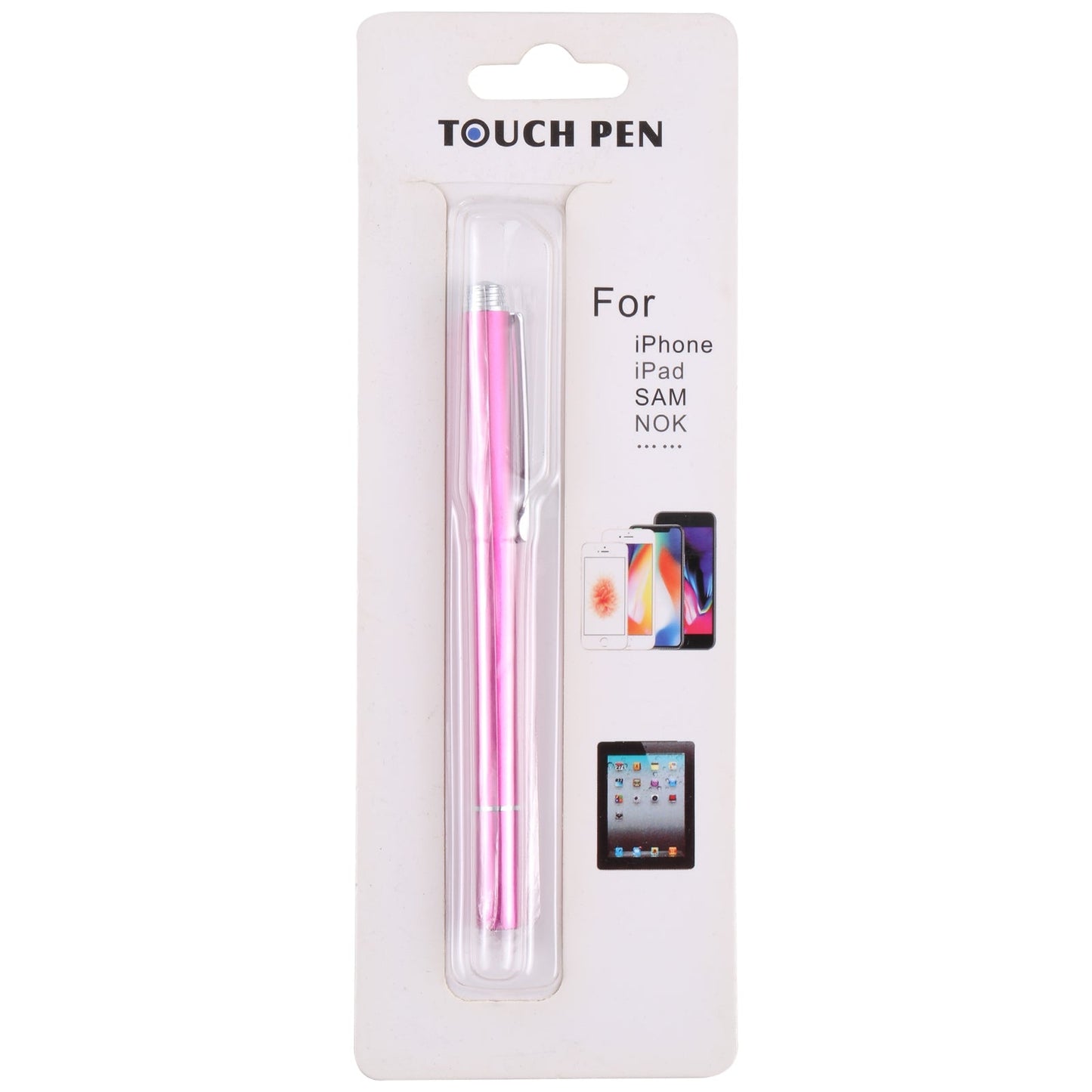 Universal Silicone Disc Nib Capacitive Stylus Pen (Rose Red)