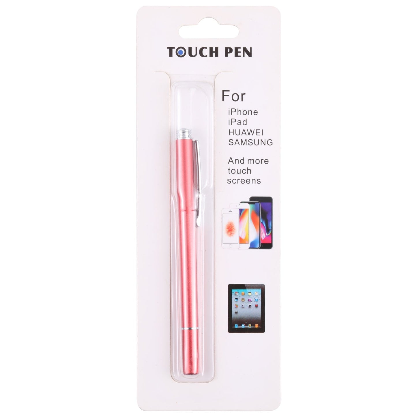 Universal Silicone Disc Nib Capacitive Stylus Pen (Red)