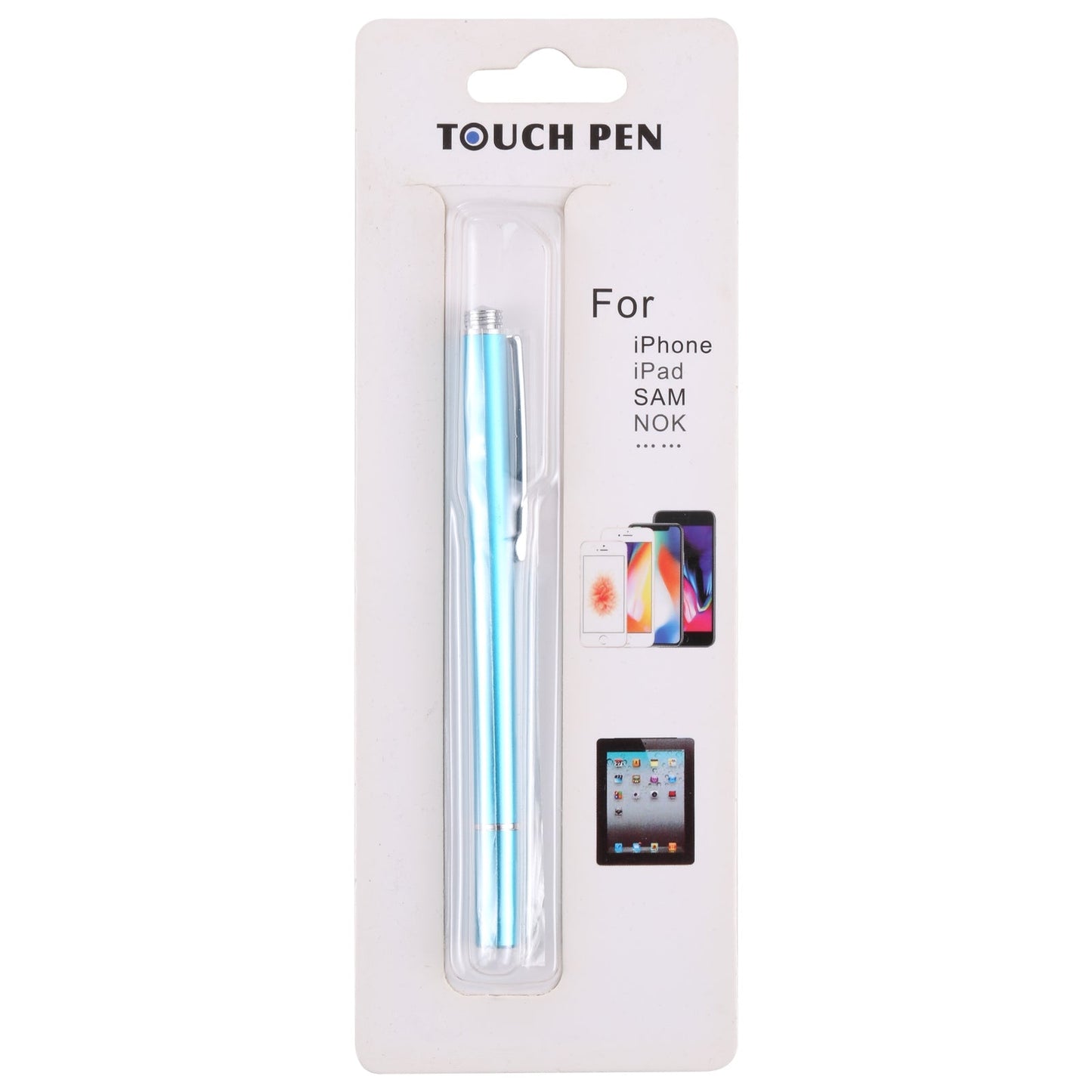 Universal Silicone Disc Nib Capacitive Stylus Pen (Sky Blue)