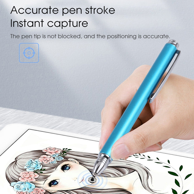 Universal Silicone Disc Nib Capacitive Stylus Pen (Sky Blue)