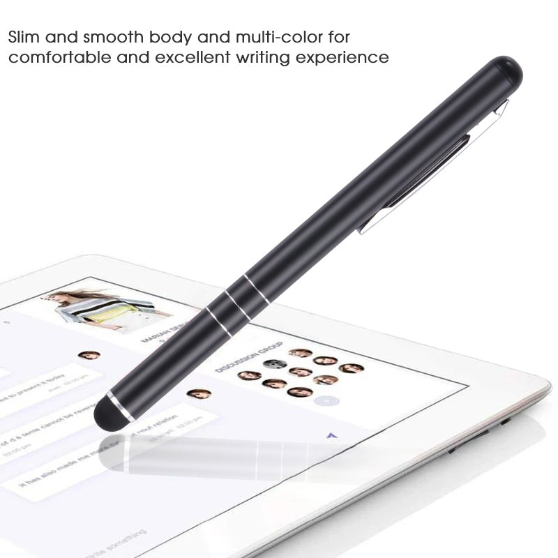 Universal Three Rings Mobile Phone Writing Pen (Black)