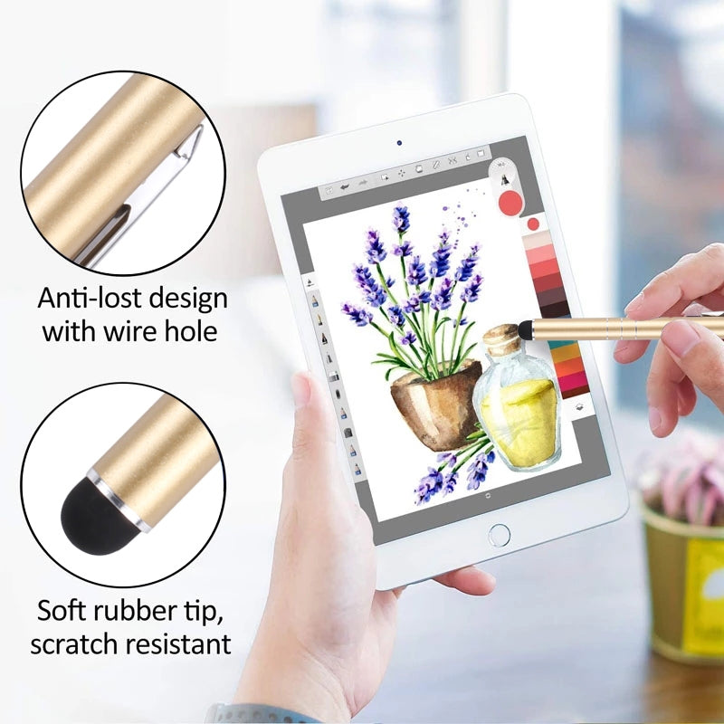 Universal Three Rings Mobile Phone Writing Pen (Gold)