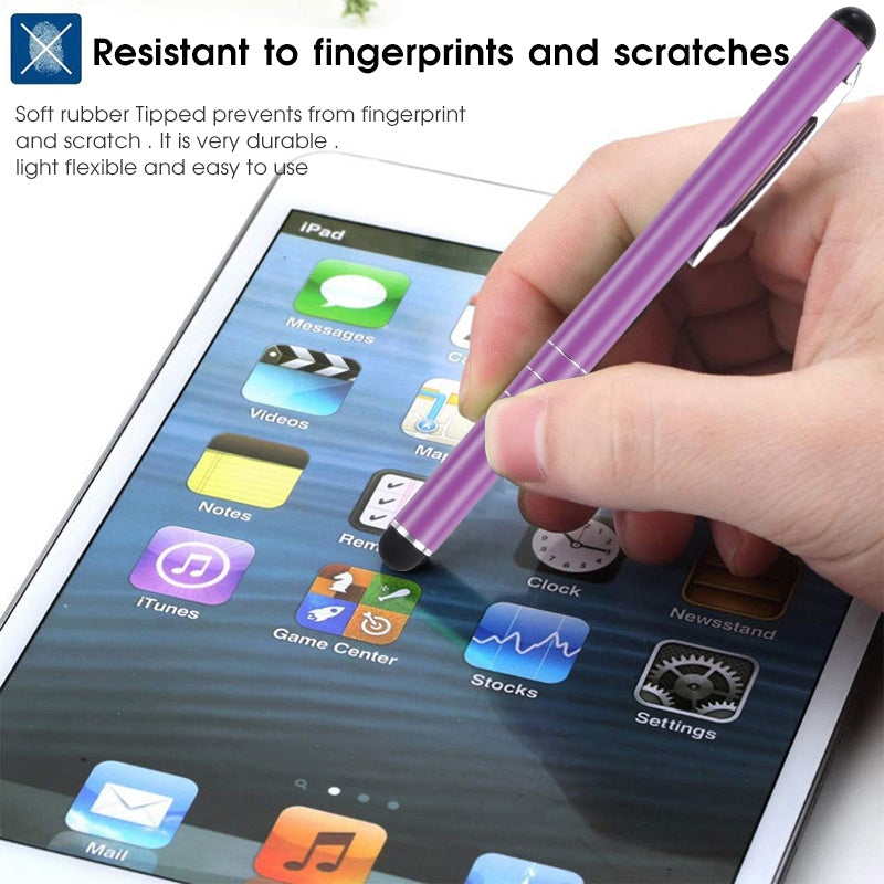 Universal Three Rings Mobile Phone Writing Pen (Purple)