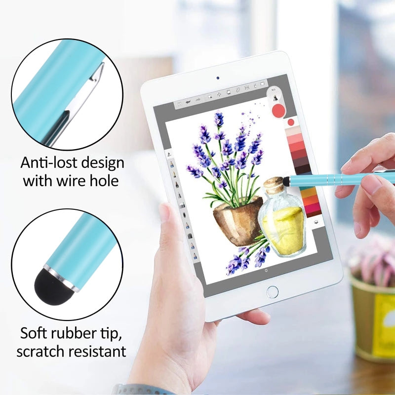 Universal Three Rings Mobile Phone Writing Pen (Sky Blue)