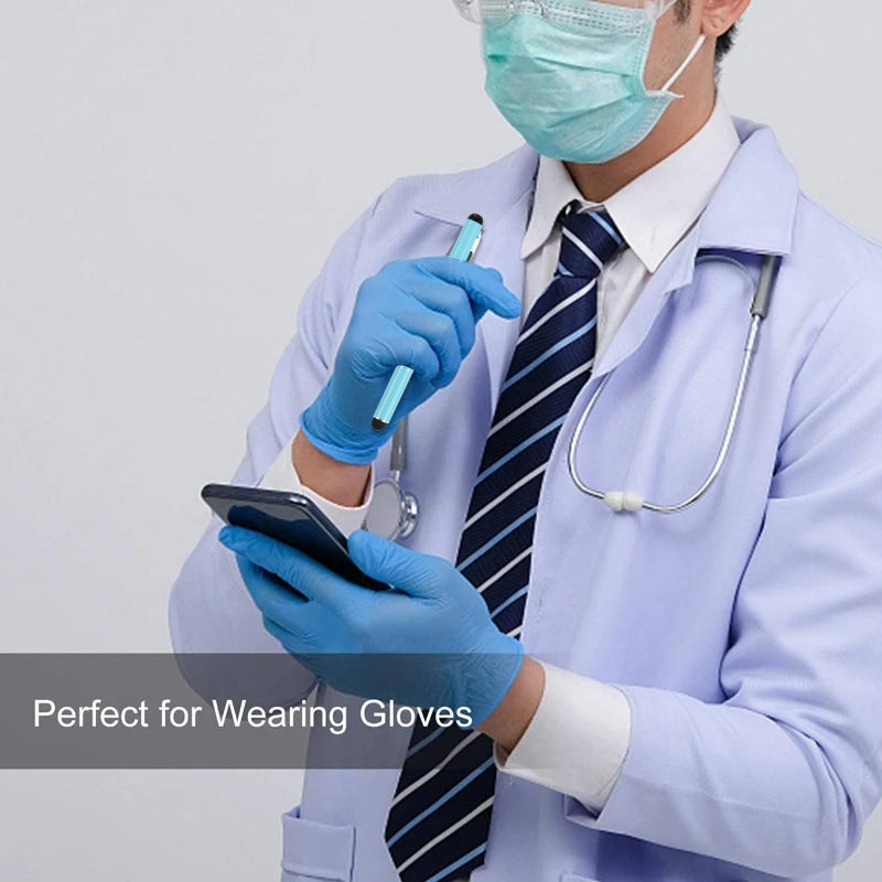 Universal Three Rings Mobile Phone Writing Pen (Sky Blue)