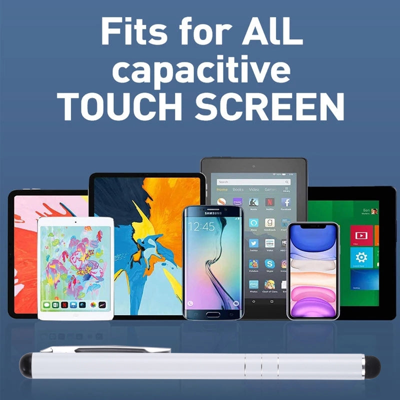 Universal Three Rings Mobile Phone Writing Pen (White)