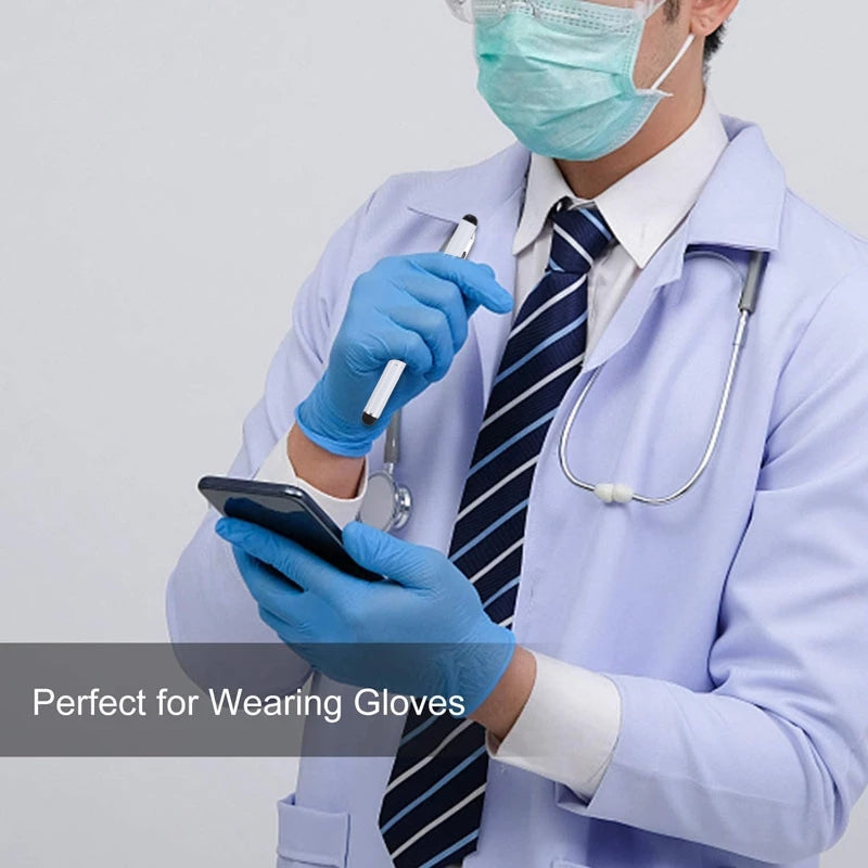 Universal Three Rings Mobile Phone Writing Pen (White)