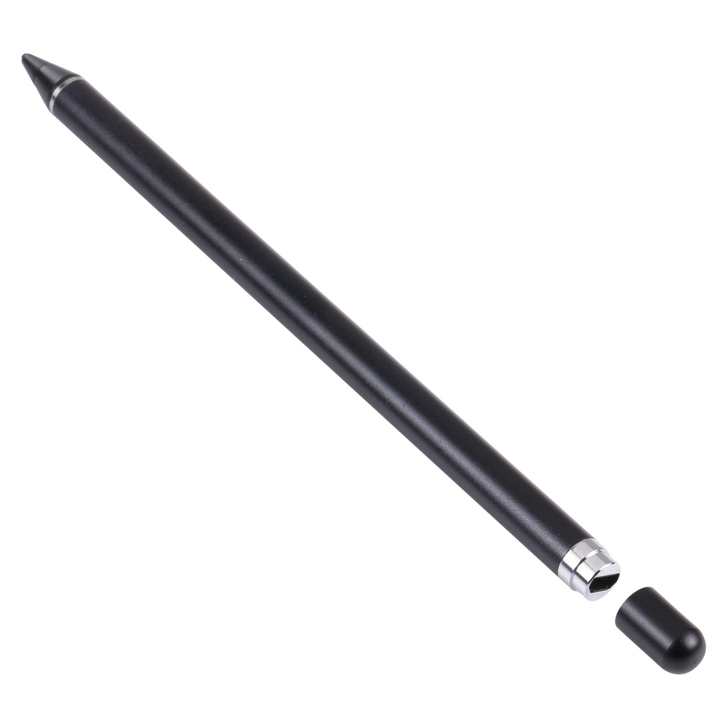 Pencil Universal Rechargeable Active Capacitive Stylus Pen with Magnetic Cap(Black)