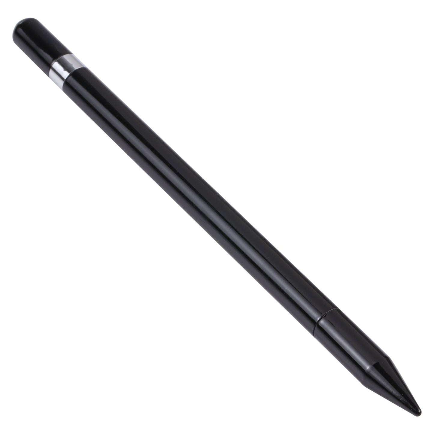Pt360 2 in 1 Universal Silicone Disc Nib Stylus Pen with Common Writing Pen Function (Black)