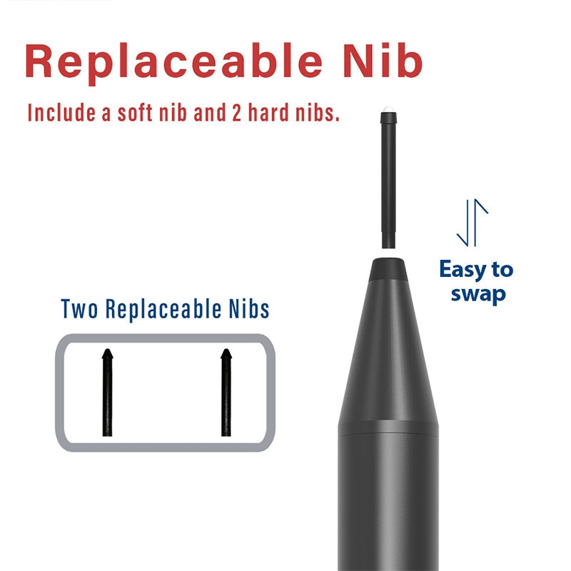 JD02 Prevent Accidental Touch Stylus Pen for MicroSoft Surface Series (Black)