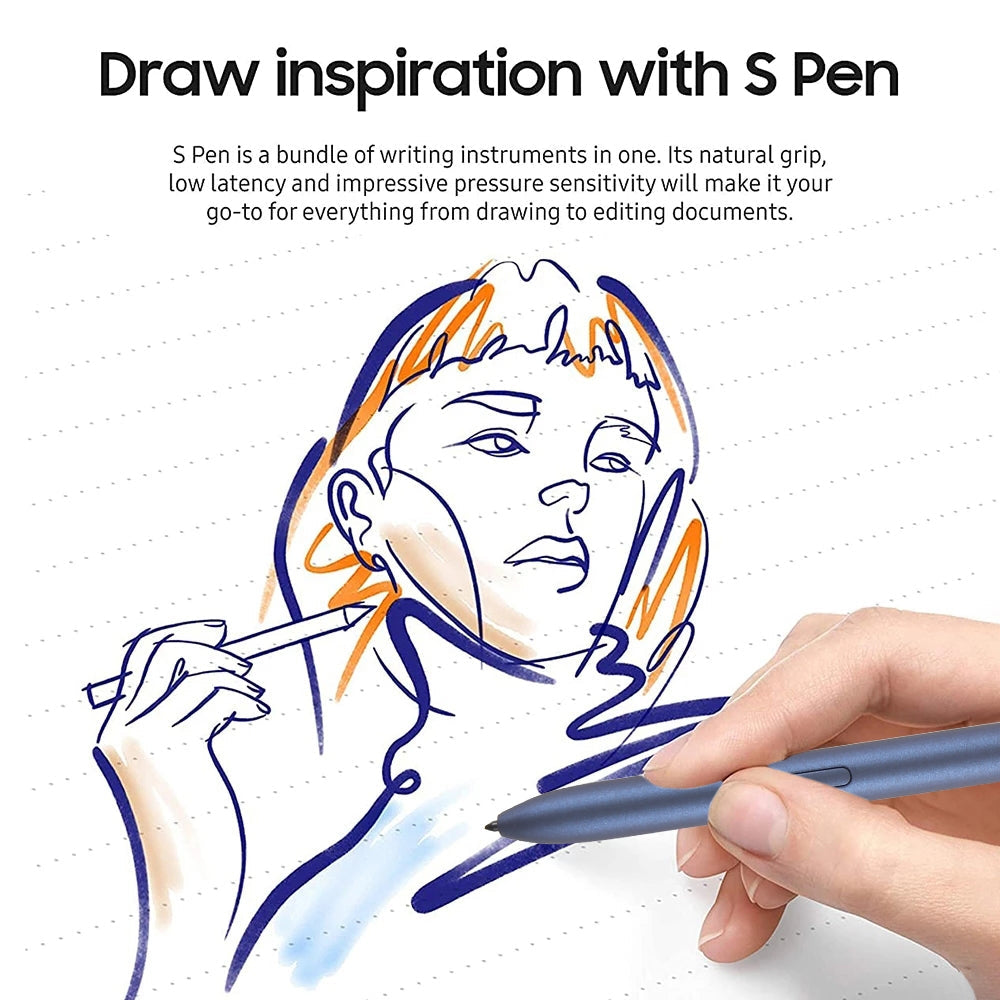 High Sensitivity Stylus Pen For Samsung Galaxy Tab S7/S7+/S7 FE/S8/S8+/S8 Ultra/S9/S9+/S9 Ultra/S10/S10+/S10 Ultra (Dark Blue)