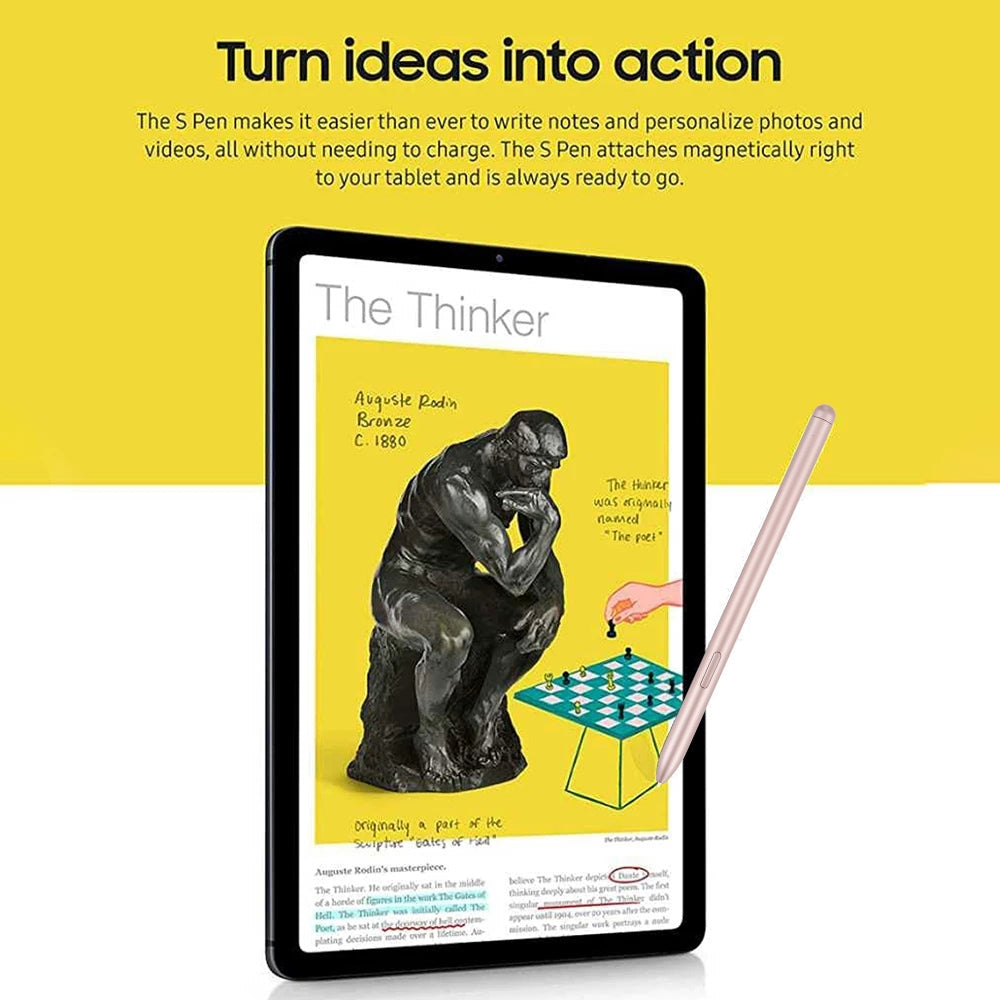 High Sensitivity Stylus Pen For Samsung Galaxy Tab S7/S7+/S7 FE/S8/S8+/S8 Ultra/S9/S9+/S9 Ultra/S10/S10+/S10 Ultra (Gold)