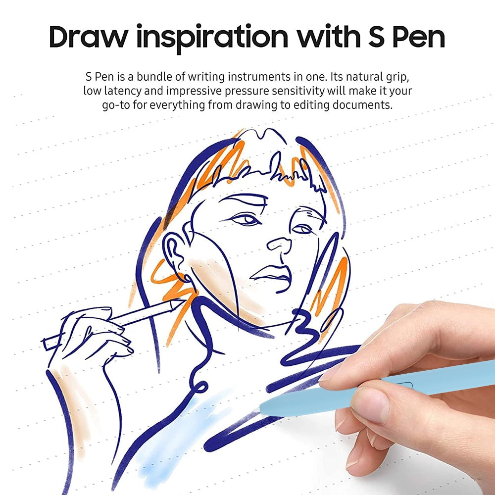 High Sensitivity Stylus Pen For Samsung Galaxy Tab S7/S7+/S7 FE/S8/S8+/S8 Ultra/S9/S9+/S9 Ultra/S10/S10+/S10 Ultra (Blue)