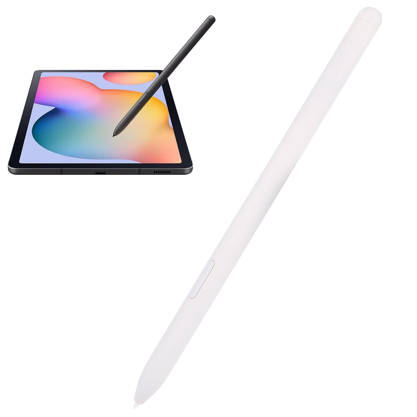 High Sensitivity Stylus Pen For Samsung Galaxy Tab S7/S7+/S7 FE/S8/S8+/S8 Ultra/S9/S9+/S9 Ultra/S10/S10+/S10 Ultra (White)