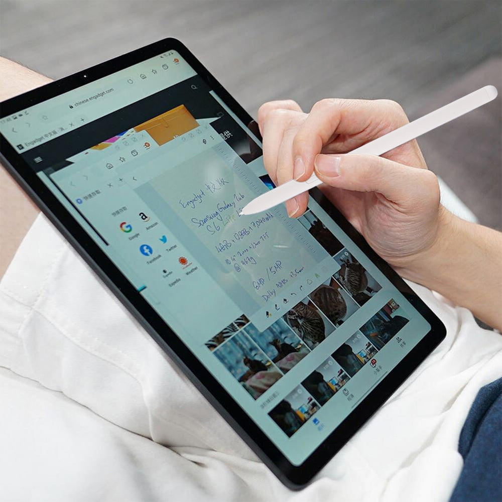 High Sensitivity Stylus Pen For Samsung Galaxy Tab S7/S7+/S7 FE/S8/S8+/S8 Ultra/S9/S9+/S9 Ultra/S10/S10+/S10 Ultra (White)