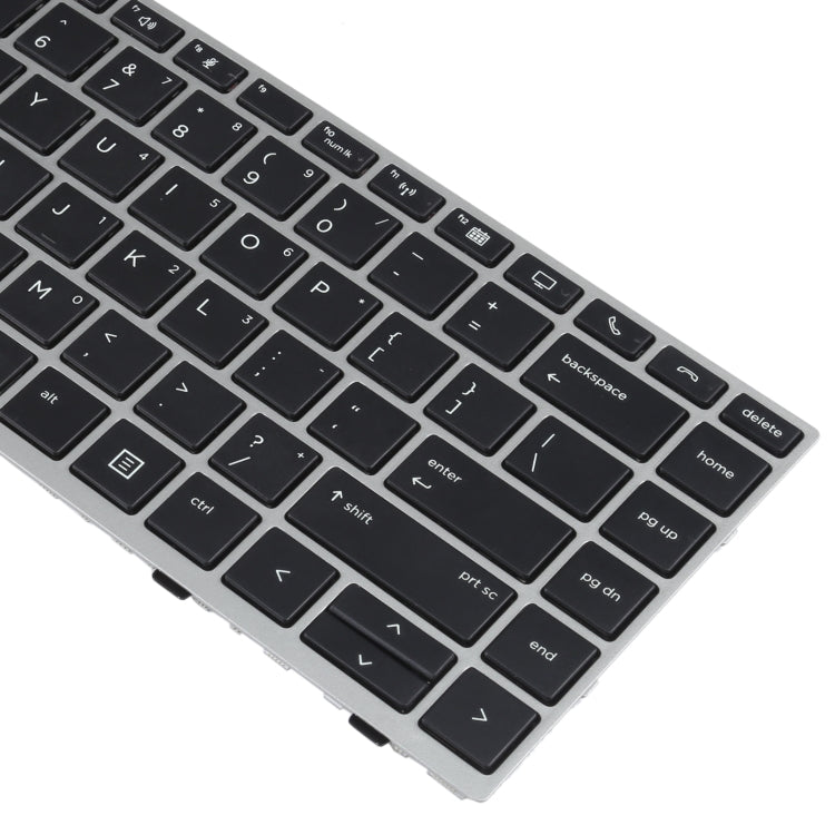 For HP Elitebook 840 G5 846 G5 745 G5 US Version Keyboard with Pointing Stick (Silver)