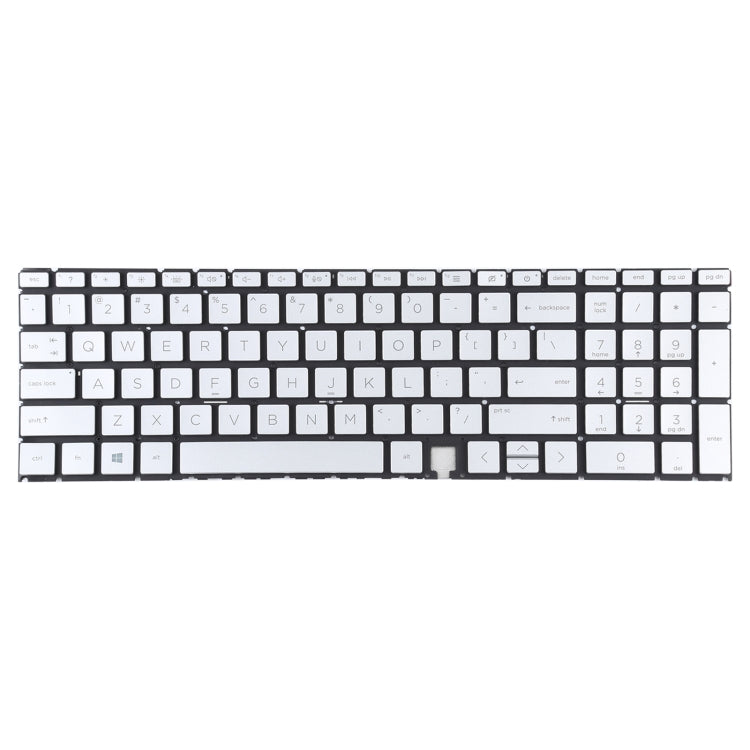 For HP Envy X360 15-ED 15-ED0008CA 15-ED0023DX US Version Keyboard with RGB Backlight (Silver)