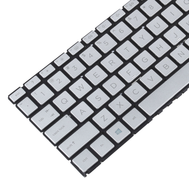For HP Envy X360 15-ED 15-ED0008CA 15-ED0023DX US Version Keyboard with RGB Backlight (Silver)