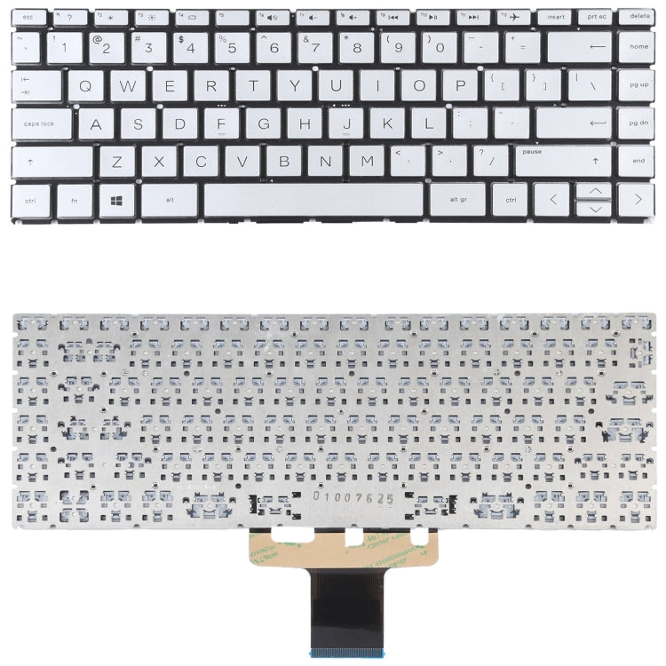For HP Pavilion x360 14-CK 14-CD 14-CE 14-CM 14-DG US Version Keyboard (Silver)