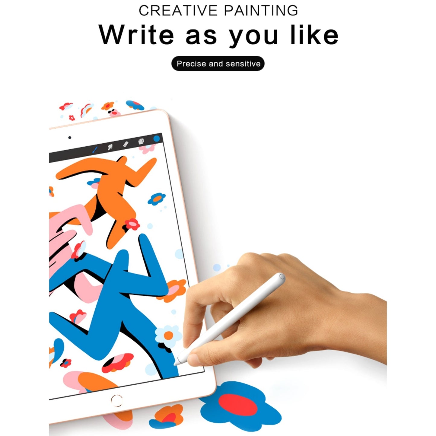 JD10 Anti-mistouch Stylus Pen(White)