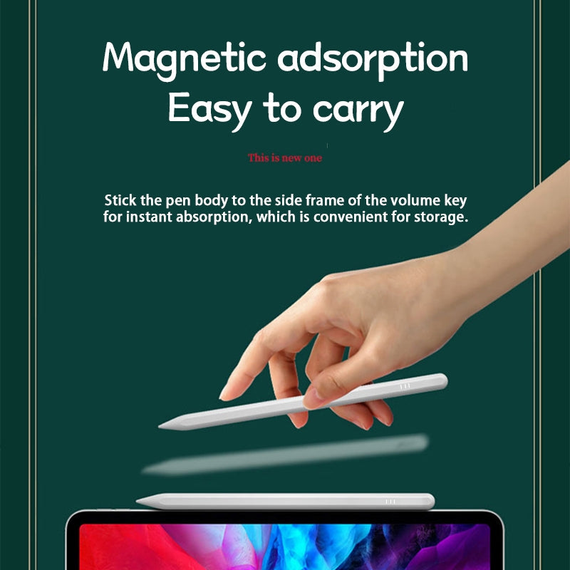 JD12 Anti-mistouch Stylus Pen with Battery Display(White)