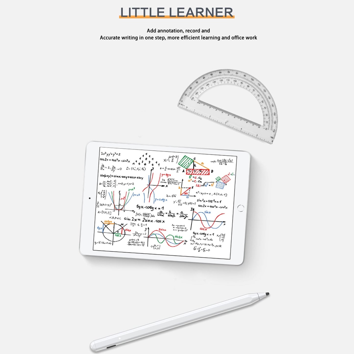 JT11 Universal Active Capacitive Stylus Pen (White)