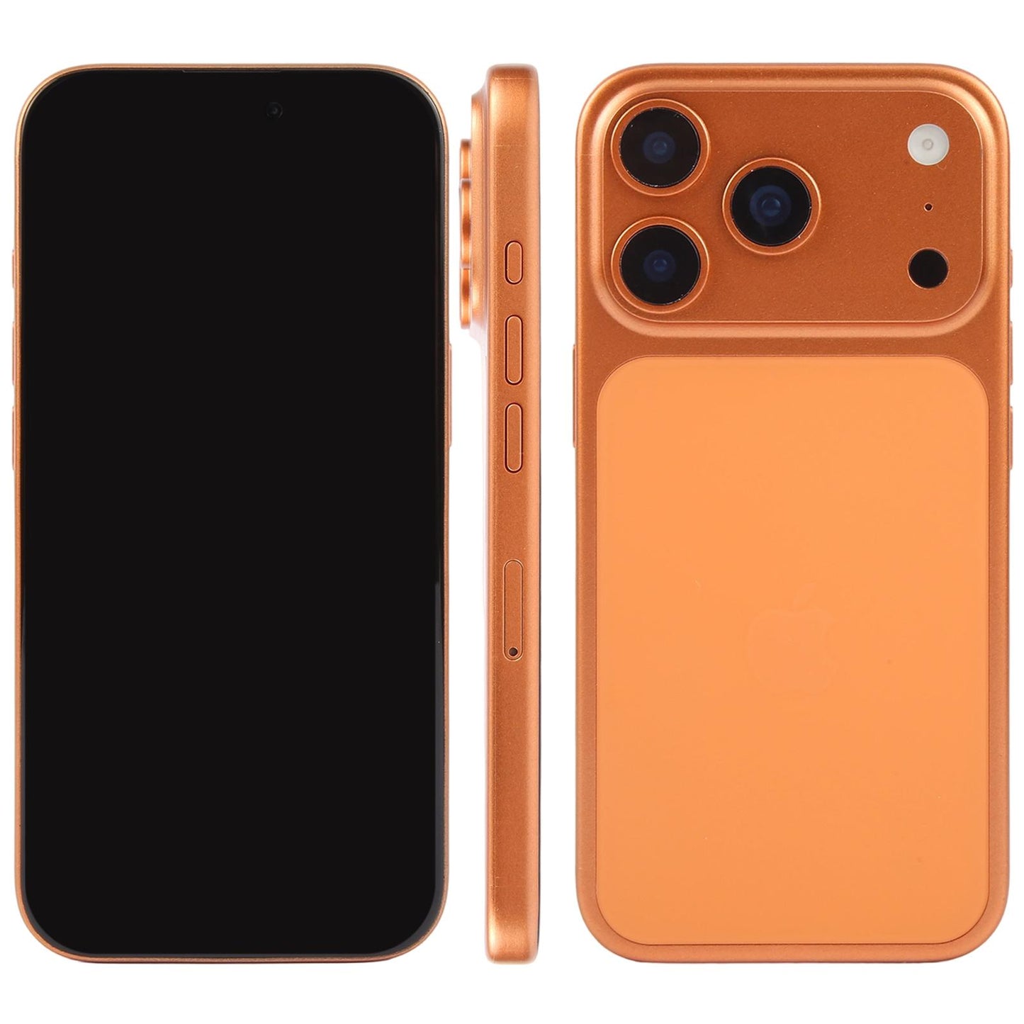 For iPhone 17 Pro Black Screen Non-Working Fake Dummy Display Model (Orange)