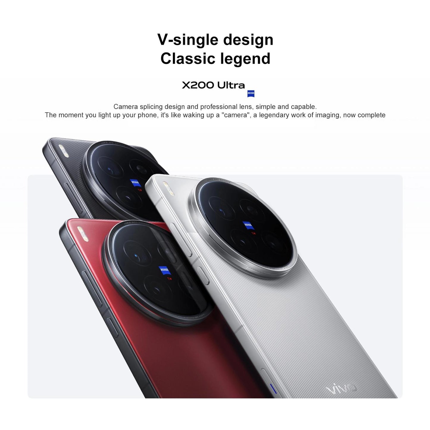 vivo X200 Ultra, 12GB+256GB, Face ID / 3D Ultrasonic Fingerprint, 6.82 inch OriginOS 5 / Android 15 Snapdragon 8 Elite Octa Core, OTG, NFC, Network: 5G, Support Google Play (Red)