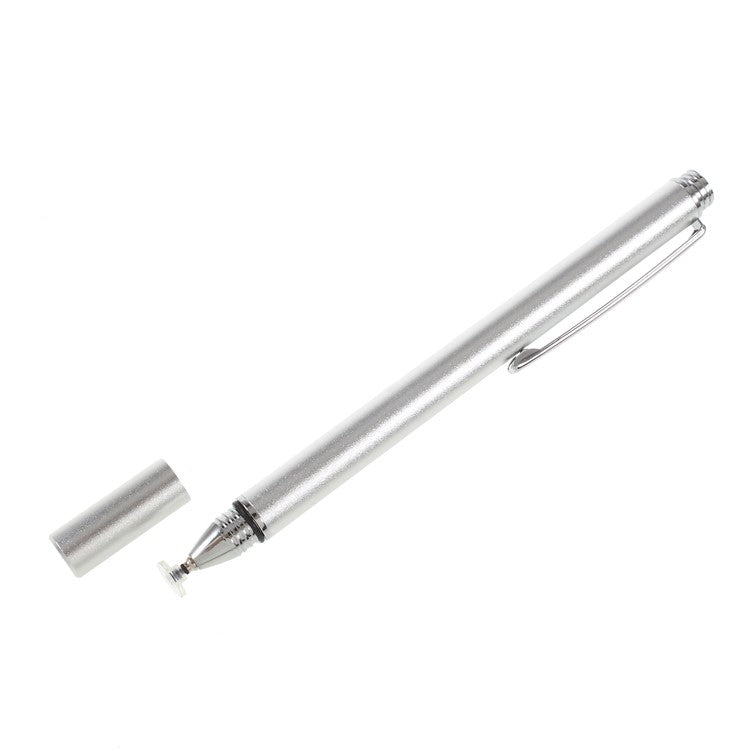 SCapacitive Screen Stylus Touch Pen with Precision Disc for iPhone 6 iPad Samsung LG Smartphone Tablet - Silver