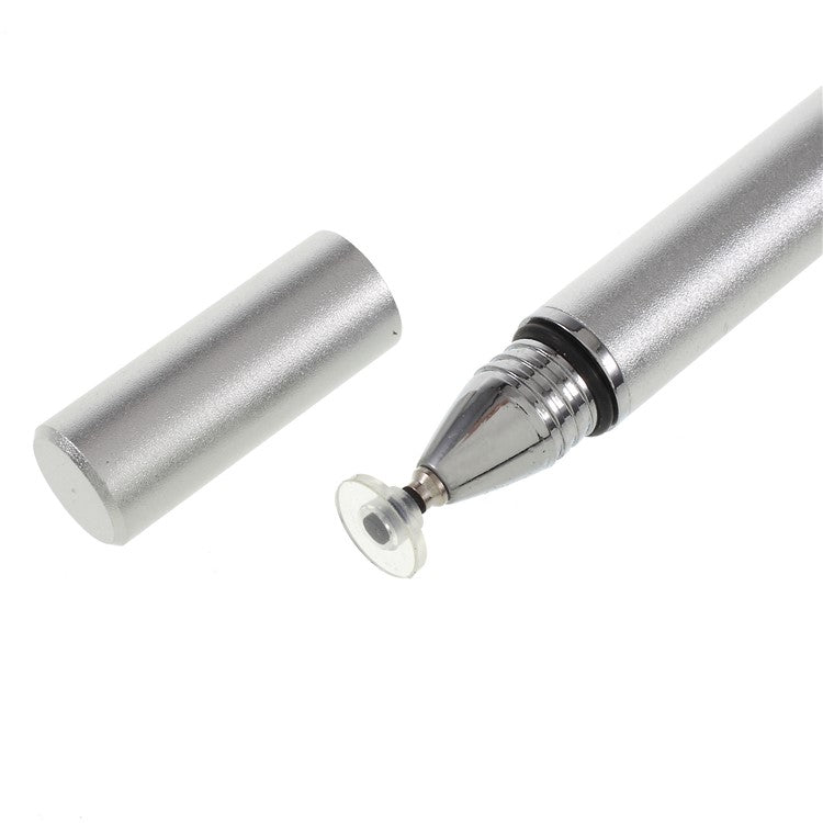 SCapacitive Screen Stylus Touch Pen with Precision Disc for iPhone 6 iPad Samsung LG Smartphone Tablet - Silver