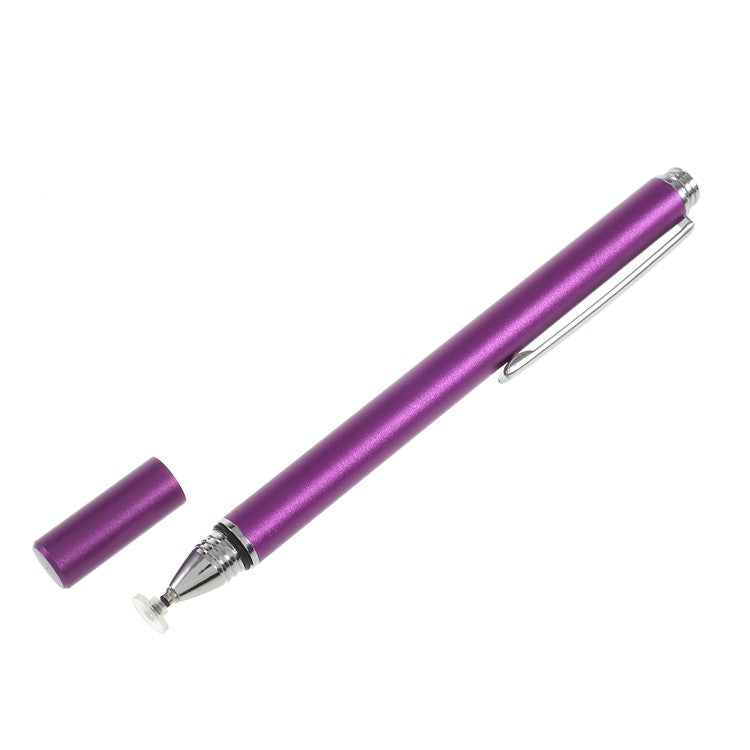 Capacitive Screen Stylus Touch Pen with Precision Disc for iPhone 6 iPad Samsung LG Smartphone Tablet - Purple