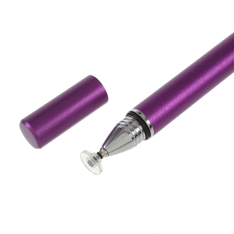 Capacitive Screen Stylus Touch Pen with Precision Disc for iPhone 6 iPad Samsung LG Smartphone Tablet - Purple