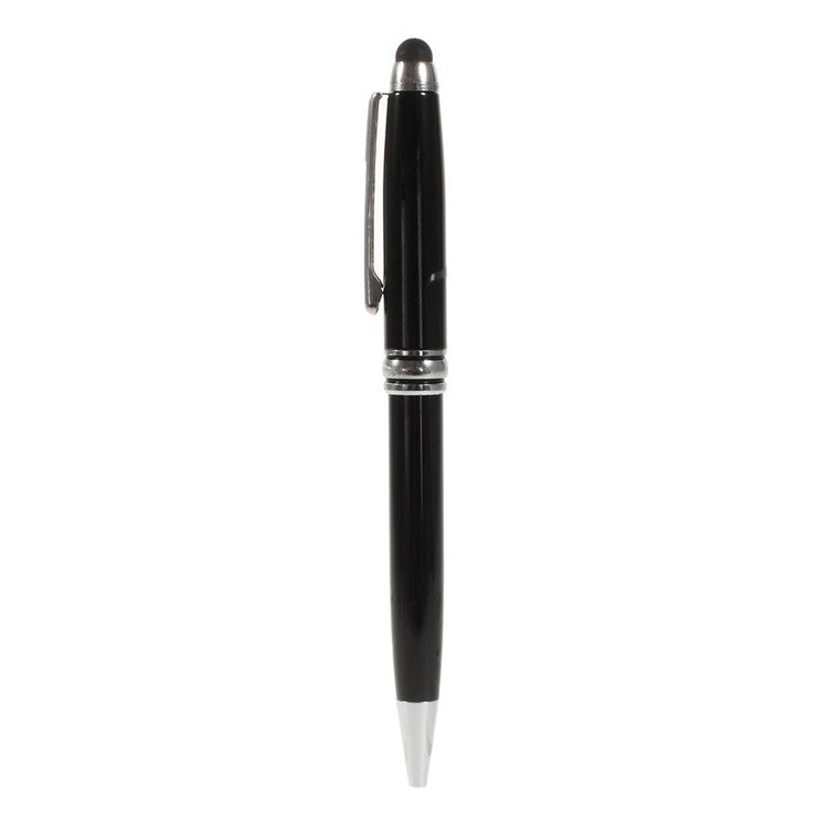 Black 2-in-1 Stylus Touch Pen + Ballpoint Pen for iPhone 6 iPad Samsung Sony HTC