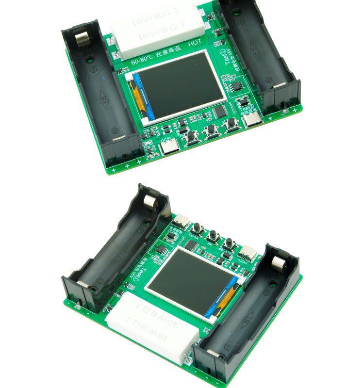 18650 Lithium Battery Capacity Internal Resistance Tester With Automatic Charge And Discharge Integrated 2-way Resistance Discharge mAh mWh(LCD Display)